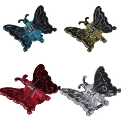 Deco Vlinderclip diverse kleuren